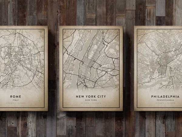 City Map Canvas Prints