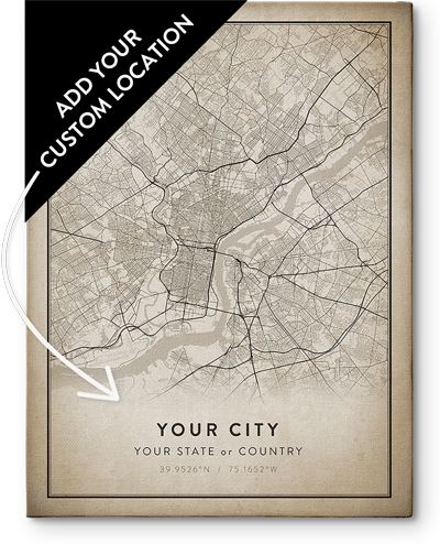 Custom City Map Art